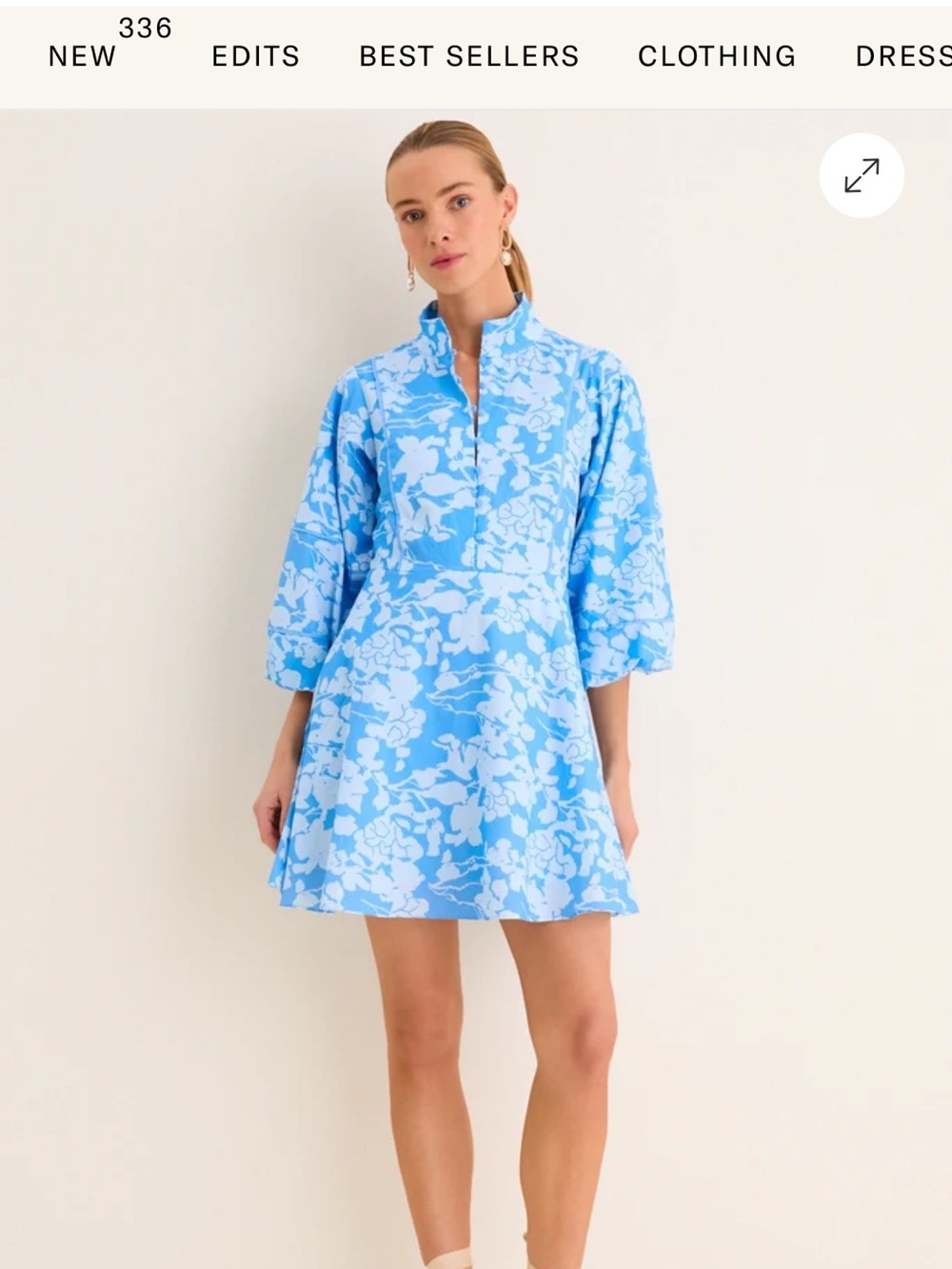 Tuckernuck Hyacinth House Morning Glory Floral Mini Hillsborough Dress